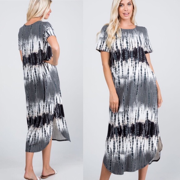 SALE Boutique NWT Plus Tie Dye Dress Plus 1X 2X 3X - Picture 2 of 8